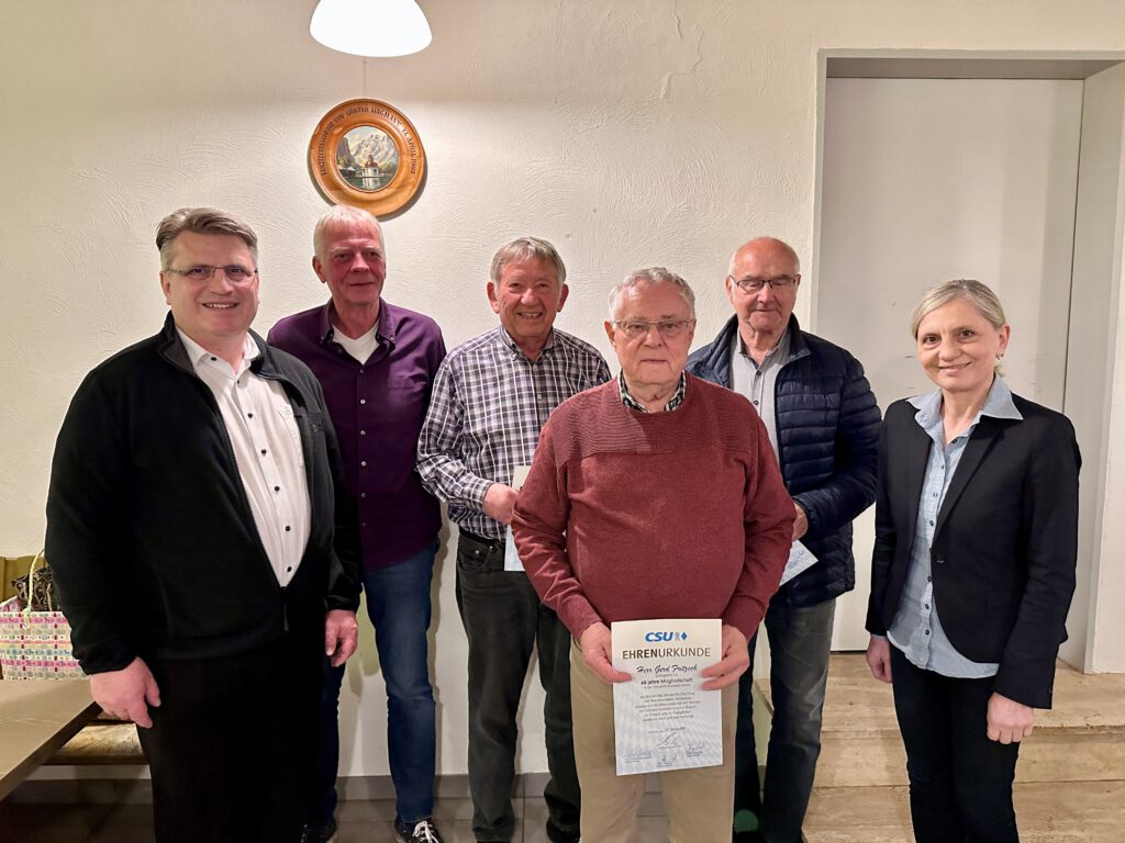 Ortsverband Strietwald ehrt langjährige Mitglieder